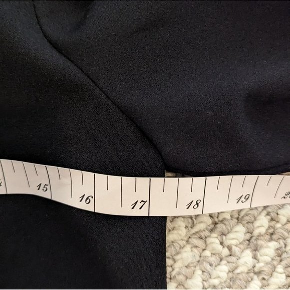 Zara Ruffle Mock Neck Dress Black M Goth - Picture 5 of 6